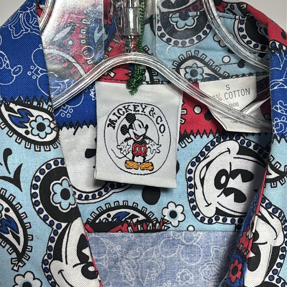 Colorful Patchwork Button-Up Shirt - image 2